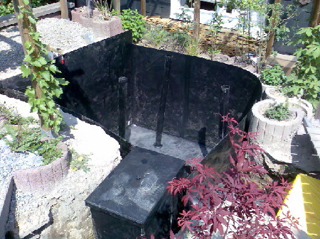 Teichbau , Koi , Koiteichbau